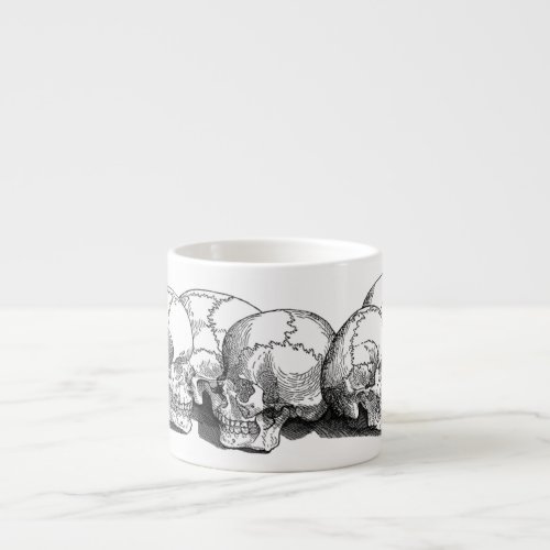 Seven Vintage Skulls Espresso Cup