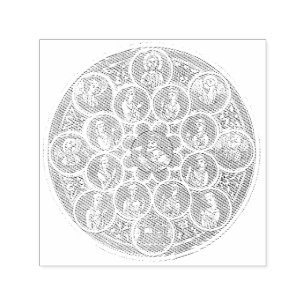 Seven virtues and Jesus Christ Self-inking Stamp