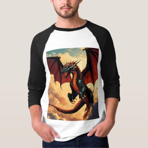 Sevenfold Fury The Marvelous Dragon of the Skies T_Shirt