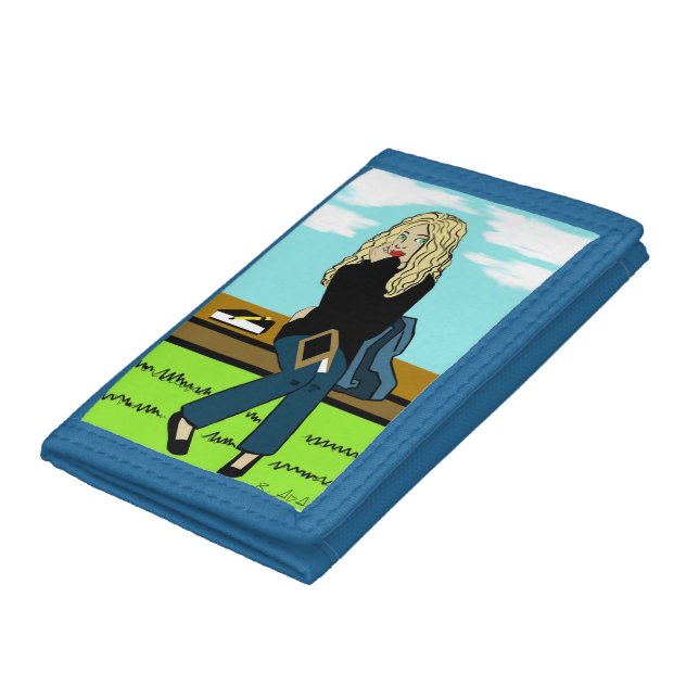 Seven's blue wallet (Bottom)