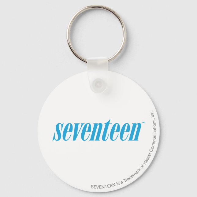 Seventeen Logo-Aqua Keychain (Front)