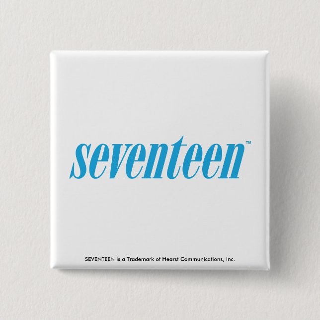 Seventeen Logo-Aqua Pinback Button (Front)