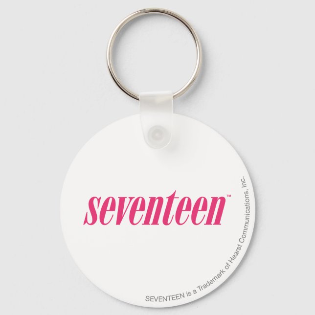Seventeen Logo-Magenta Keychain (Front)