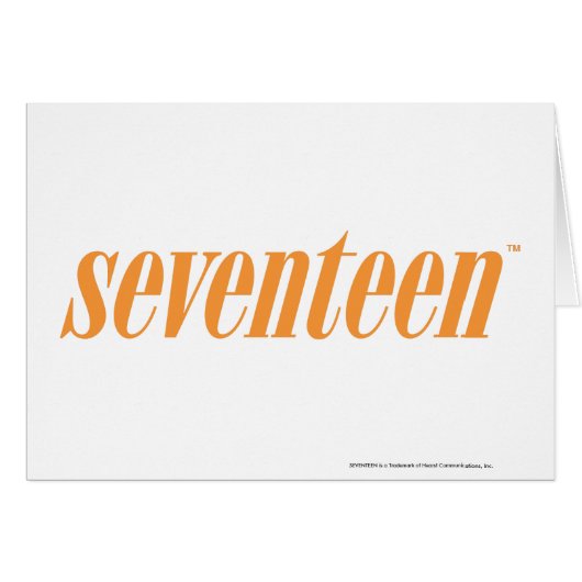 Seventeen Logo-Orange Cards (Front Horizontal)