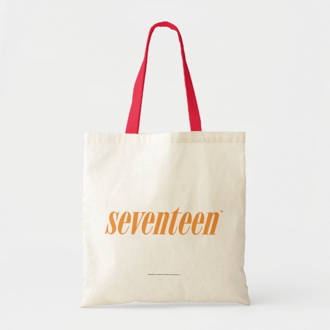 Seventeen Logo-Orange Tote Bag (Front)