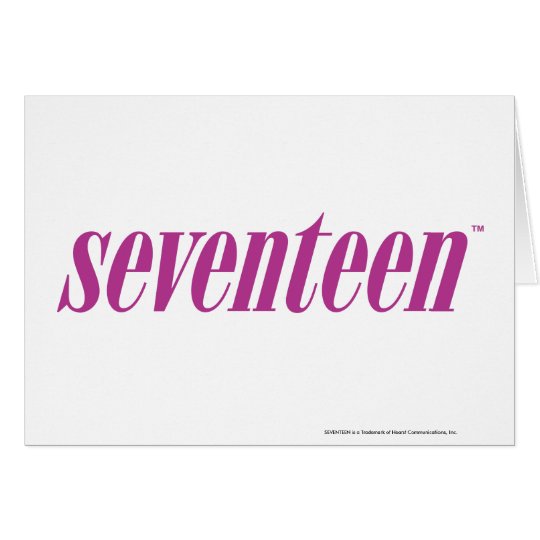 Seventeen Logo-Purple Card