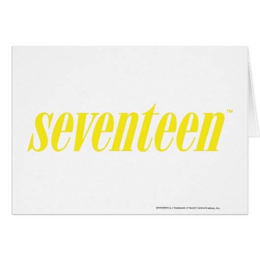 Seventeen Logo-Yellow Cards (Front Horizontal)