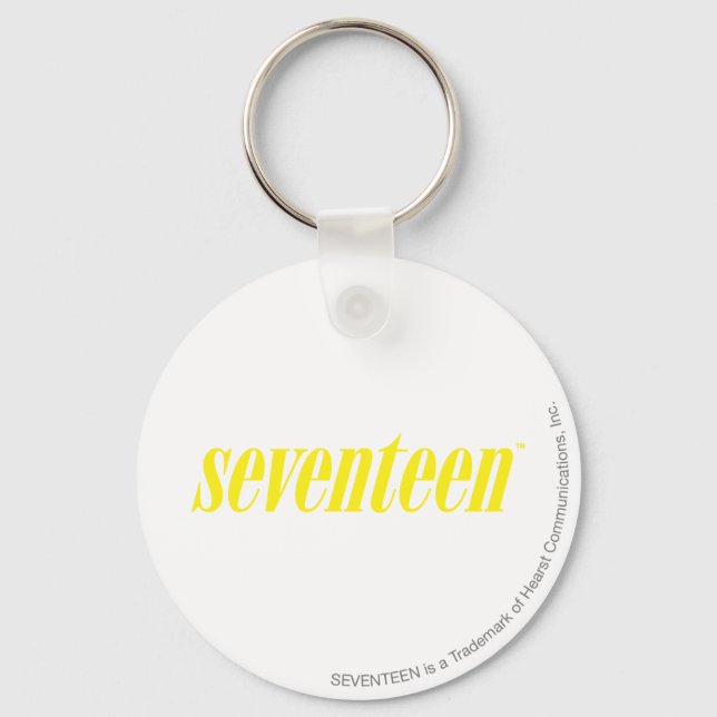 Seventeen Logo-Yellow Keychain (Front)