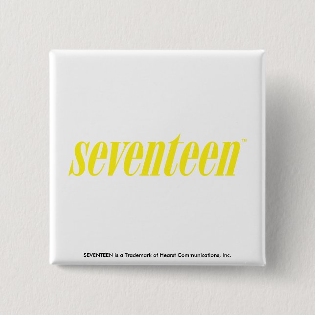 Seventeen Logo-Yellow Pinback Button (Front)
