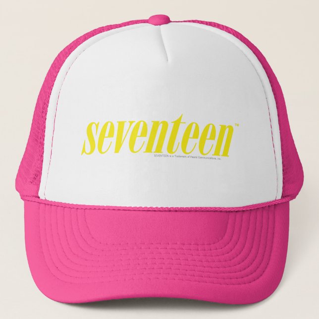 Seventeen Logo-Yellow Trucker Hat (Front)