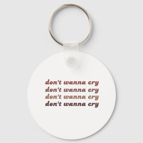 Seventeen Lyrics Dont Wanna Cry Keychain