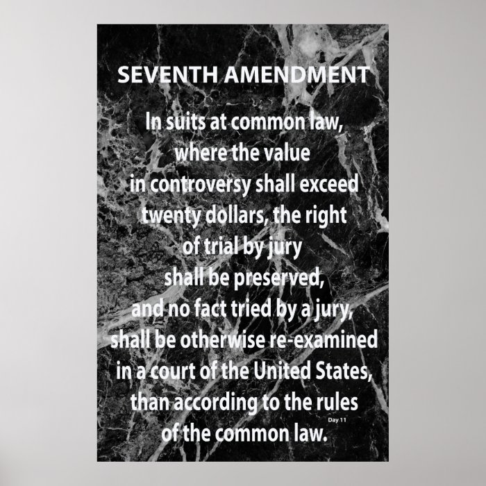 Seventh Amendment Poster