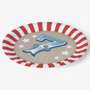 Seventh Birthday Circus Big Top Paper Plates