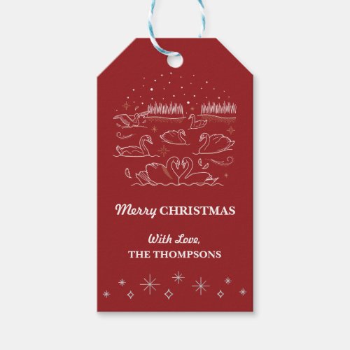 Seventh DAY OF CHRISTMAS  Christmas Gift Tag