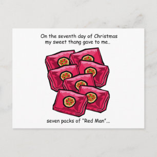 Seventh Day Redneck Christmas Holiday Postcard