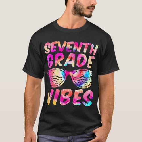 Seventh Grade Vibes First Day of 7th Grade Back T_Shirt