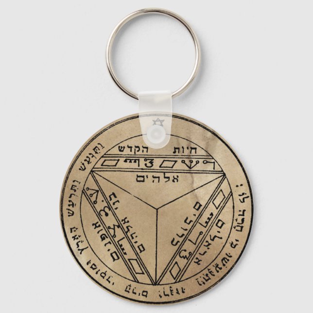 Seventh Pentacle of Saturn Keychain (Front)