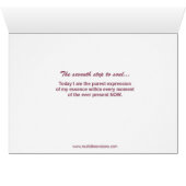 Seventh Step to Soul Card with Mantra (Inside Horizontal (Bottom))