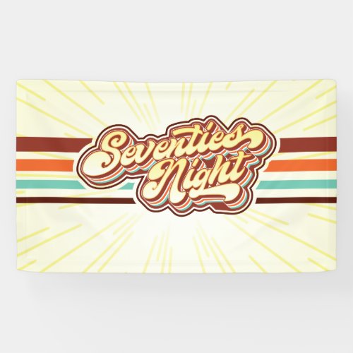 Seventies Night Banner