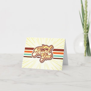Seventies Night Thank You Card