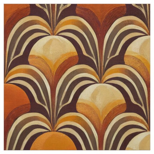 Seventies retro fabric pattern