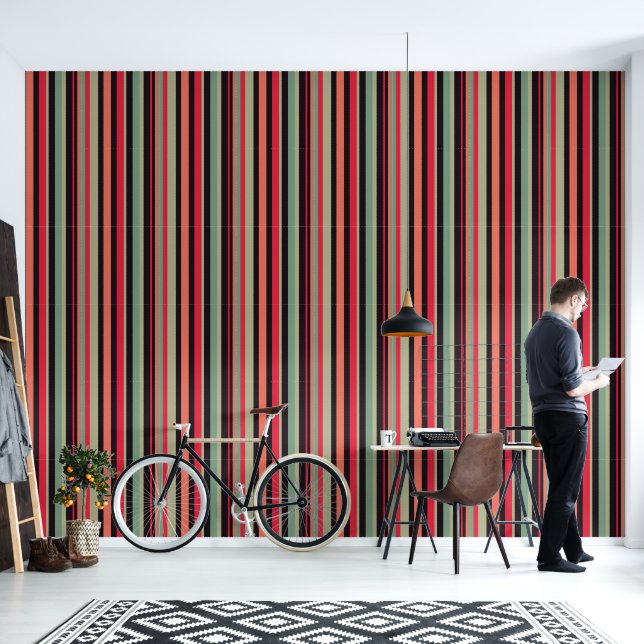 Seventies stripes wallpaper  (Living Room)