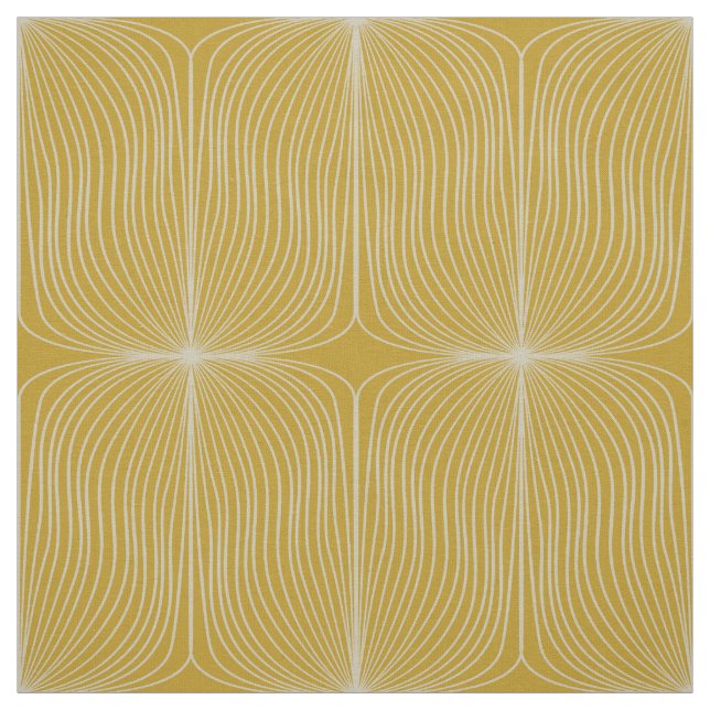 Seventies yellow pattern fabric (Swatch)