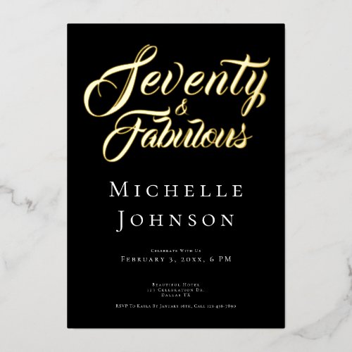 Seventy and Fabulous Minimal Pink 70th Birthday