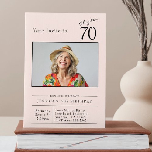 Seventy Blush Pink 70th Birthday Party Photo