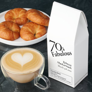 Seventy & Fabulous 70 Elegant 70th Birthday Party Roasted Coffee