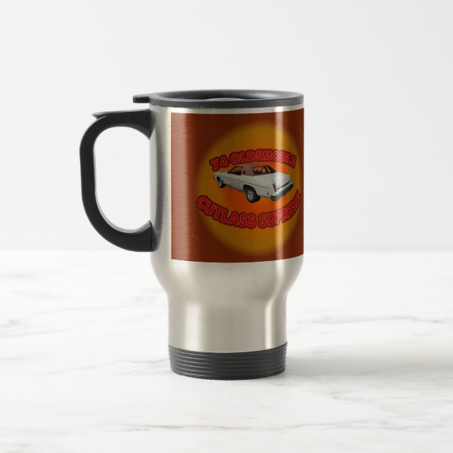 Seventy Four Cutlass Supreme Mug. Travel Mug (Left)