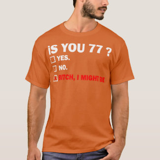 seventyseven 77 Years Old Birthday 77th T-Shirt