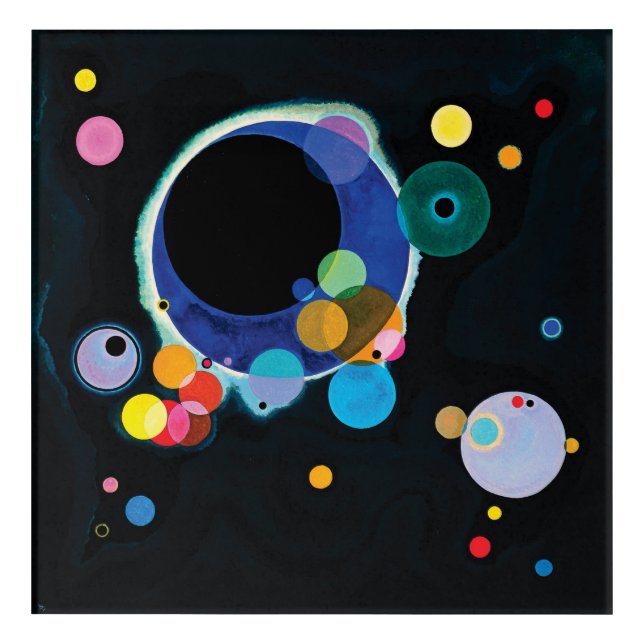 Several Circles by Wassily Kandinsky Acrylic Print (Front)