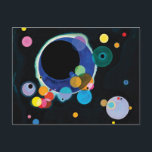 Several Circles by Wassily Kandinsky Postcard<br><div class="desc">Several Circles by Wassily Kandinsky.
Please visit my store for more interesting design and more color choice.
=> zazzle.com/colorfulworld*</div>