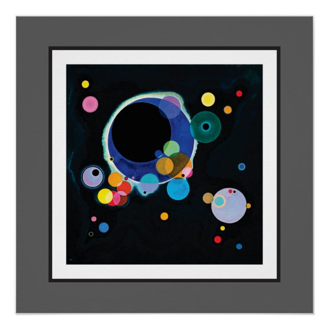 Several Circles by Wassily Kandinsky Poster (Front)