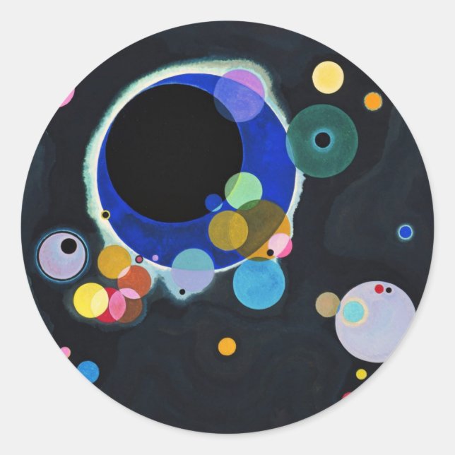 Several Circles Classic Round Sticker (Front)