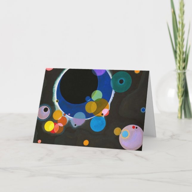 Several Circles Wassily Kandinsky Card (Front)