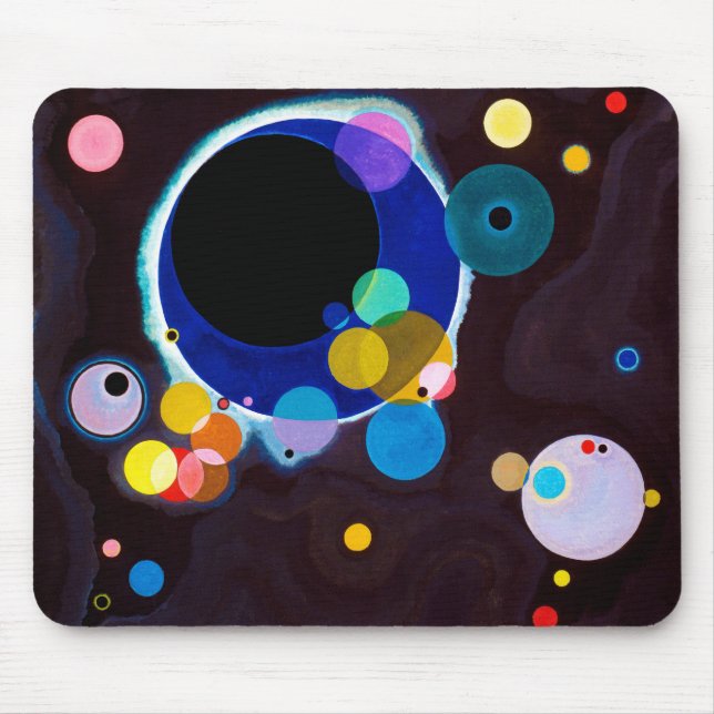 Several Circles, Wassily Kandinsky Mouse Pad (Front)