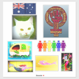 several mermaids and more fun images sticker