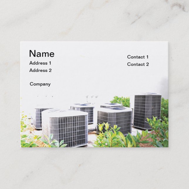 Several outdoor air conditioner units business card (Front)