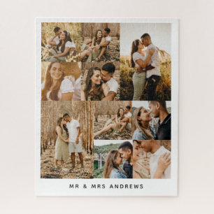 Several Photos Collage Lovely Couple Jigsaw Puzzle