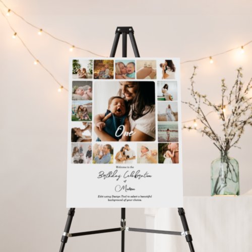 Several Photos Collage Simple Frame Welcome Sign