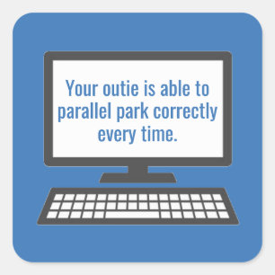 Severance Outtie Square Sticker