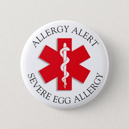 Severe Egg Allergy Alert Button