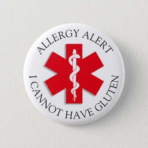 Severe GLUTEN Allergy Alert Button