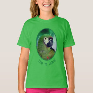Severe Macaw Parrot Close Up Personalized T-Shirt