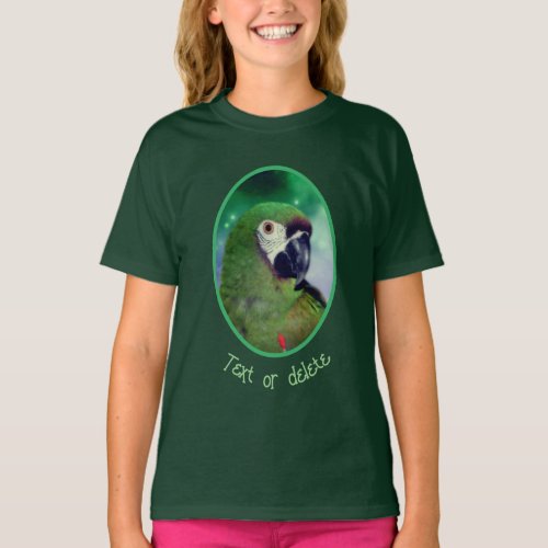 Severe Macaw Parrot Close Up Personalized T_Shirt