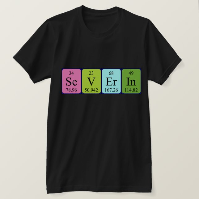 Severin periodic table name shirt (Design Front)