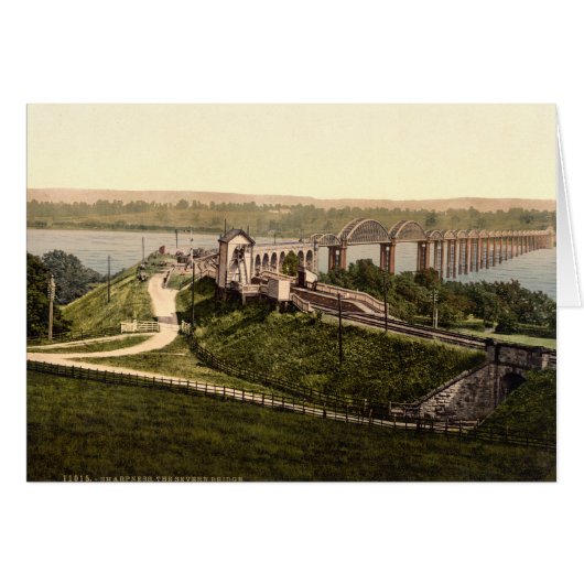 Severn Bridge, Sharpness, Gloucestershire, England Cards (Front Horizontal)