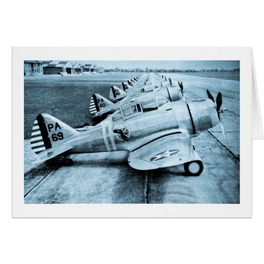 Seversky P-35 Vintage WWII Fighter Planes (Front Horizontal)